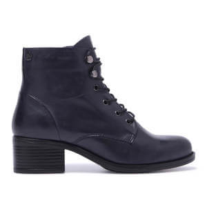 Carl Scarpa Ocean Navy Leather Ankle Boots